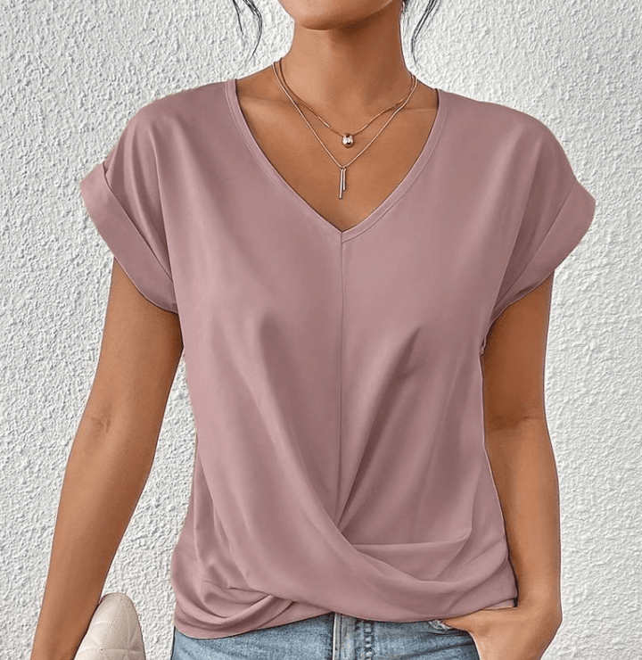 Helen | Tummy-Tucking V-Neck Top