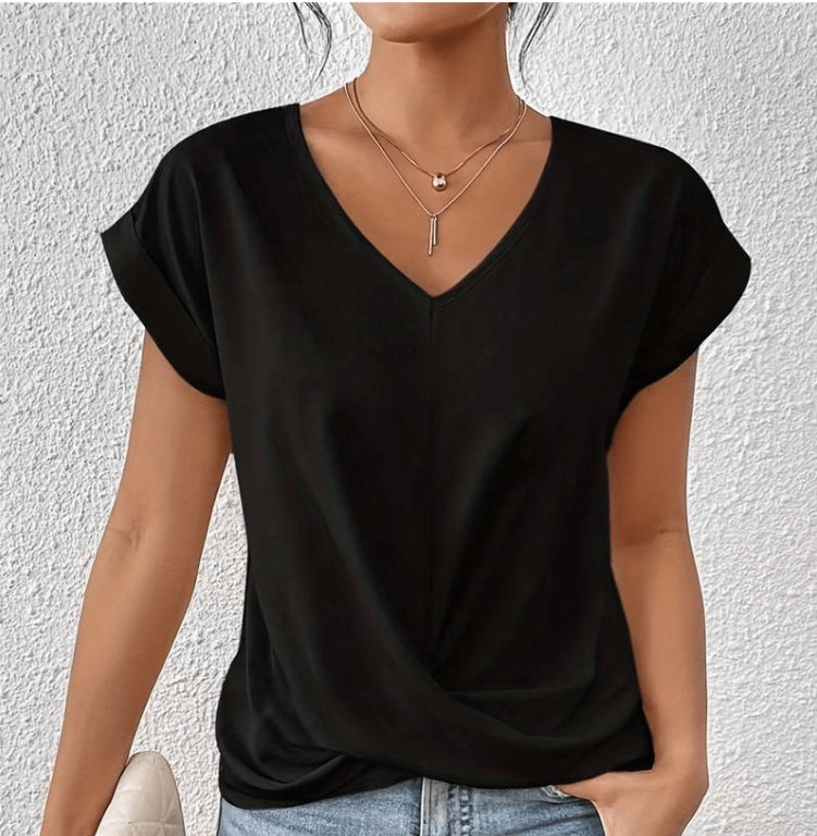 Helen | Tummy-Tucking V-Neck Top